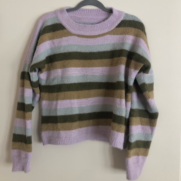 Vintage striped knit sweater - Picture 1 of 4